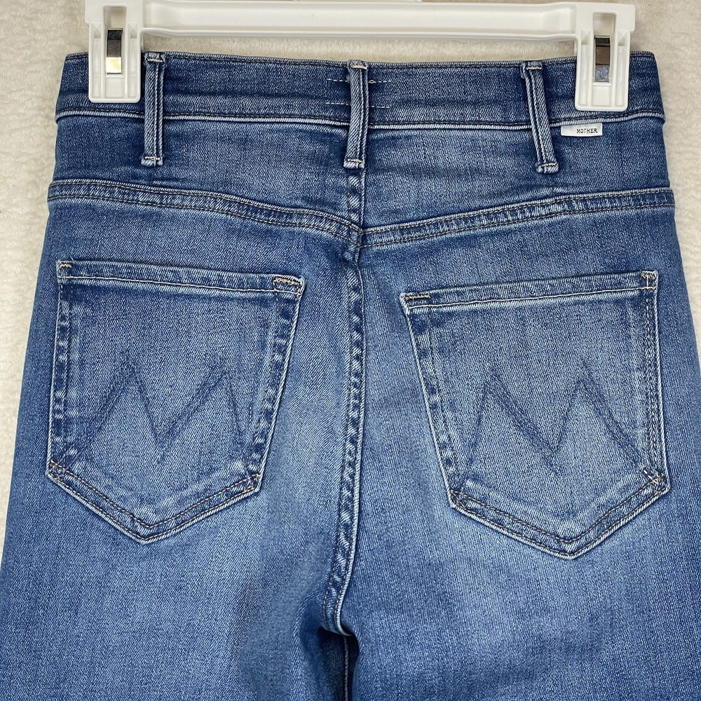 Mother Size 26 The Hustler Ankle Fray Denim Jean Wash No Promises Style Q117-686 - Picture 8 of 11